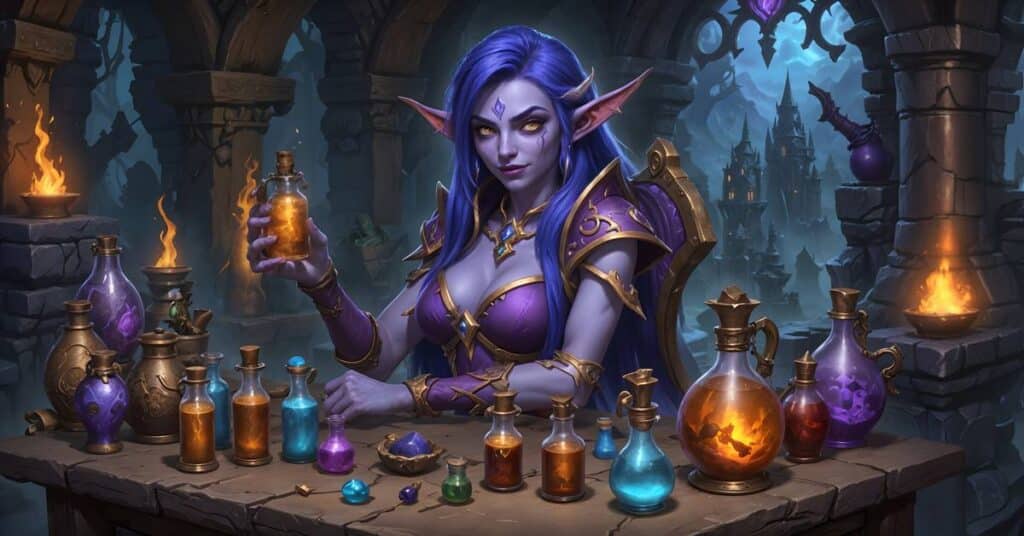 Alchemy Guide Cataclysm Classic - alchemist transmuting rare materials.

