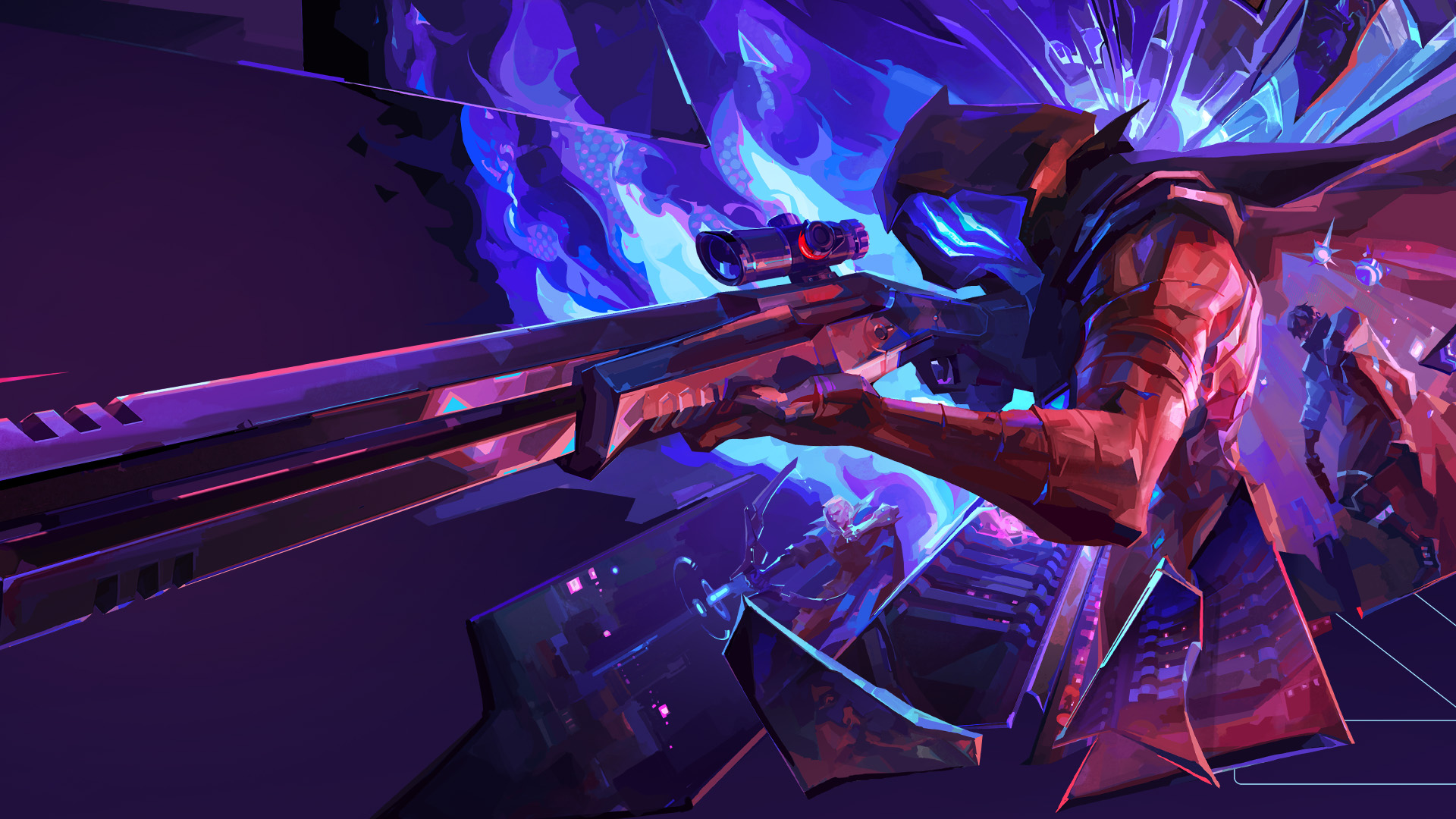 Valorant sniper agent ready for action. Buy Valorant boost for seamless gameplay and rank progression.