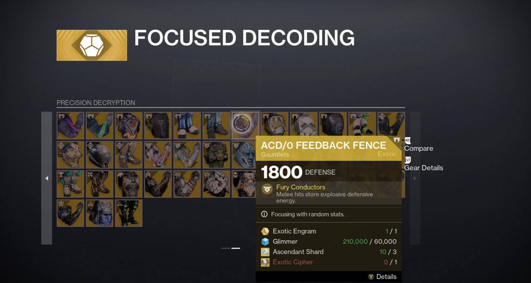 exotic ingram focused decoding