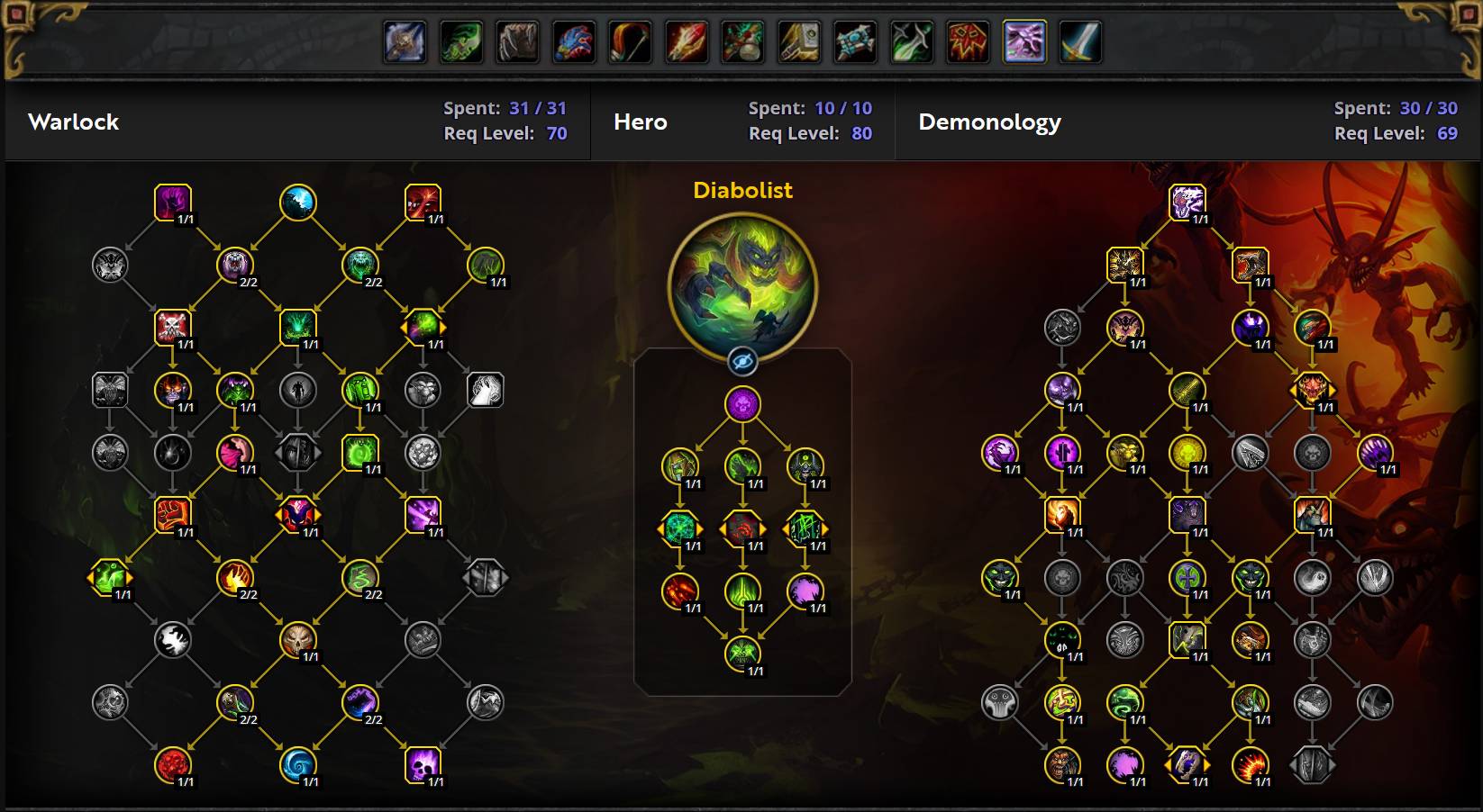 Demo Warlock Single Target Talents