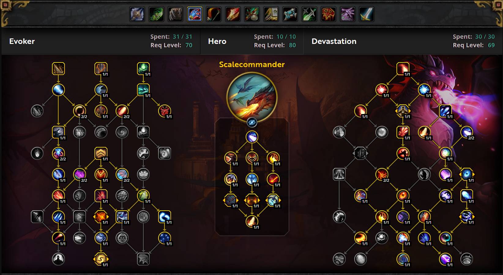 Devastation Evoker Mythic+ Build