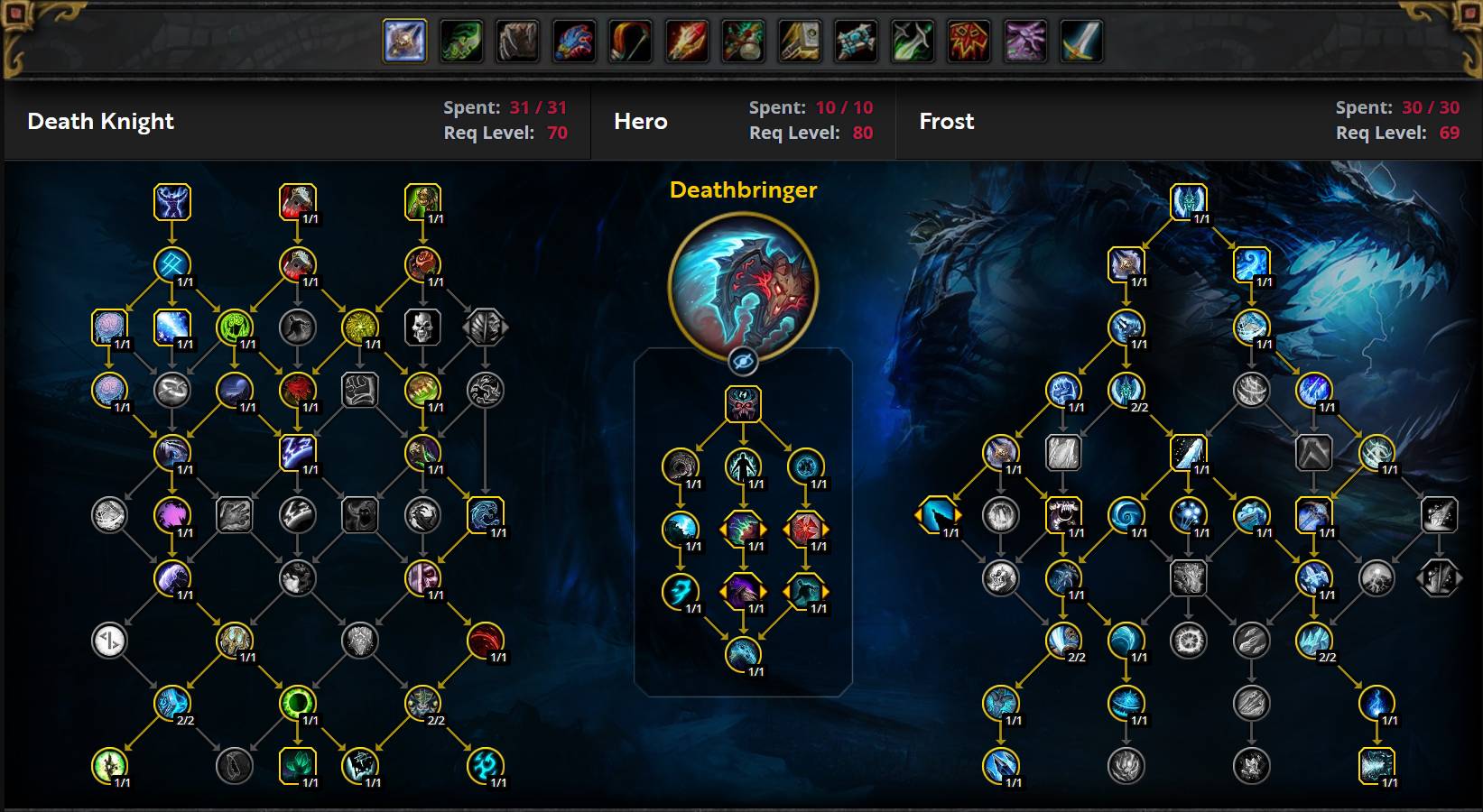 Frost Death Knight AoE/Mythic+ Talents