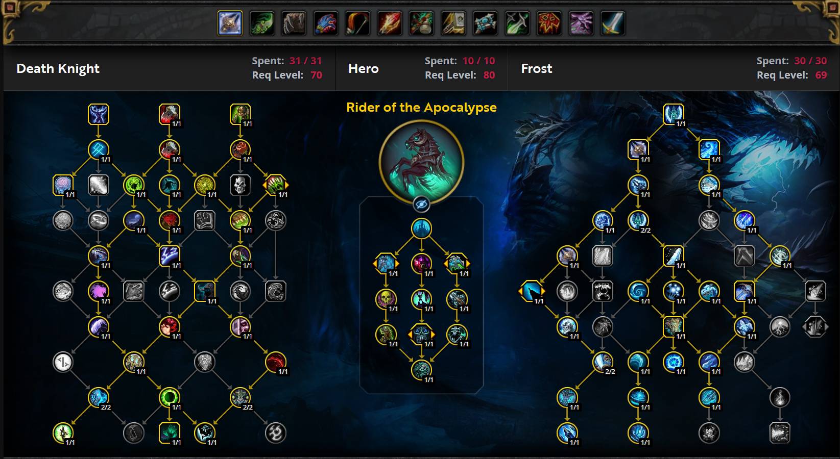Frost Death Knight Shattering Blade Raid Talents