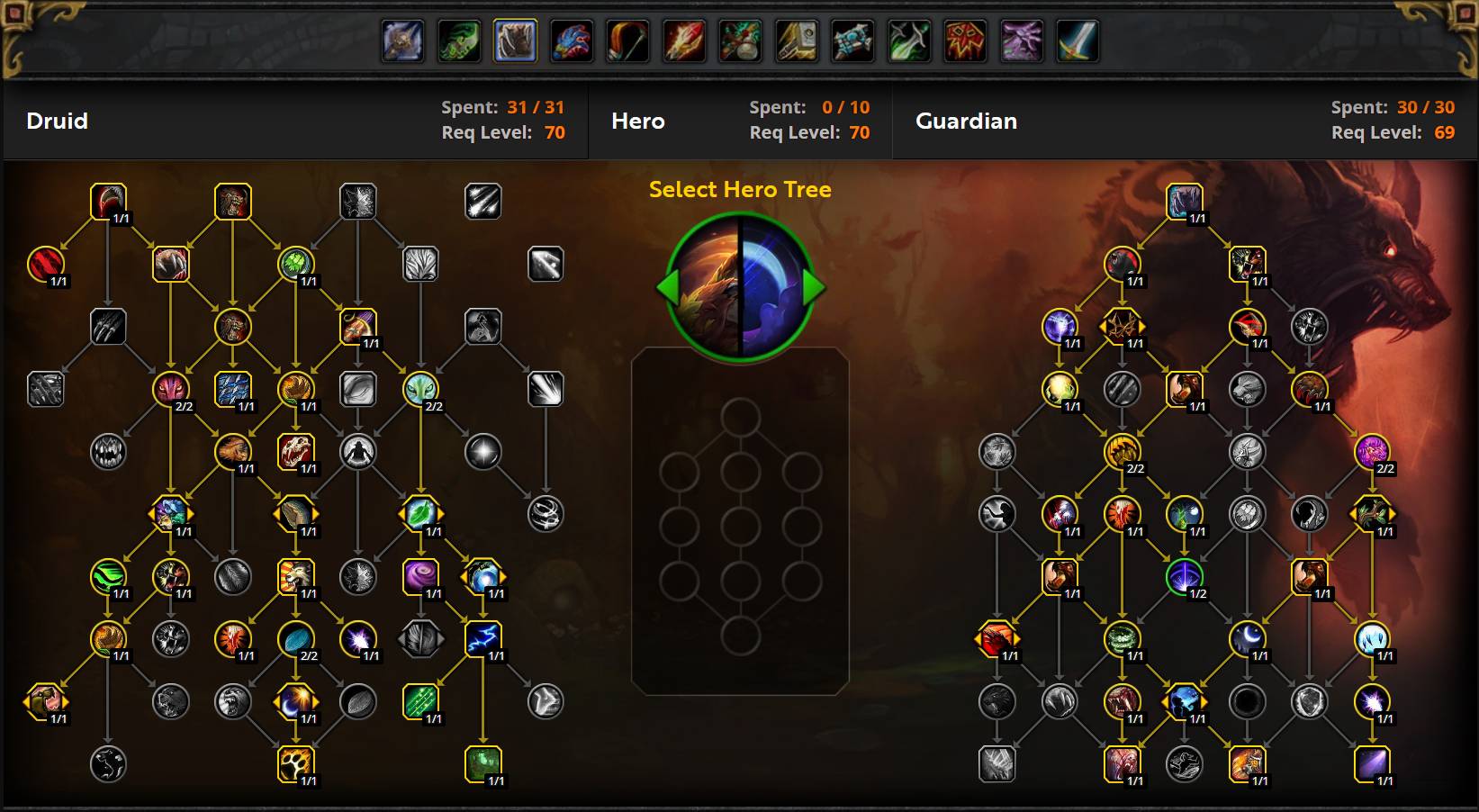 Guardian Druid Delves Build