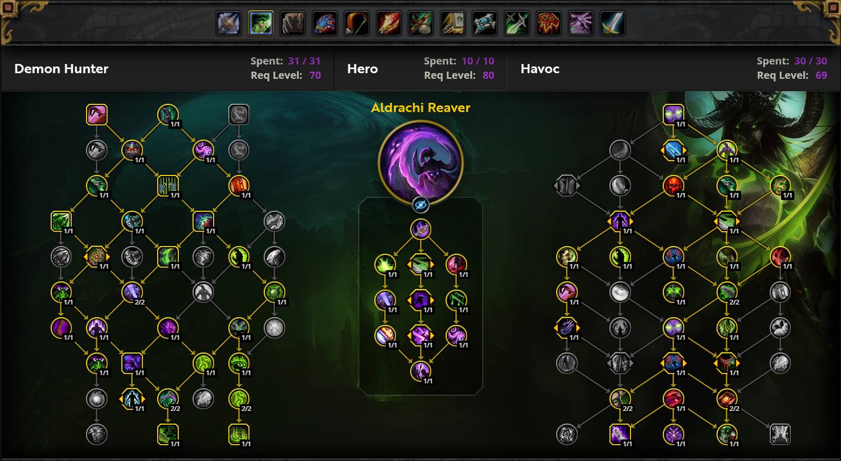 Havoc Demon Hunter Single Target Build
