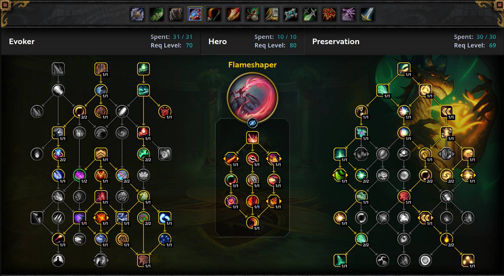 Preservation Evoker Flameshaper Raiding Build