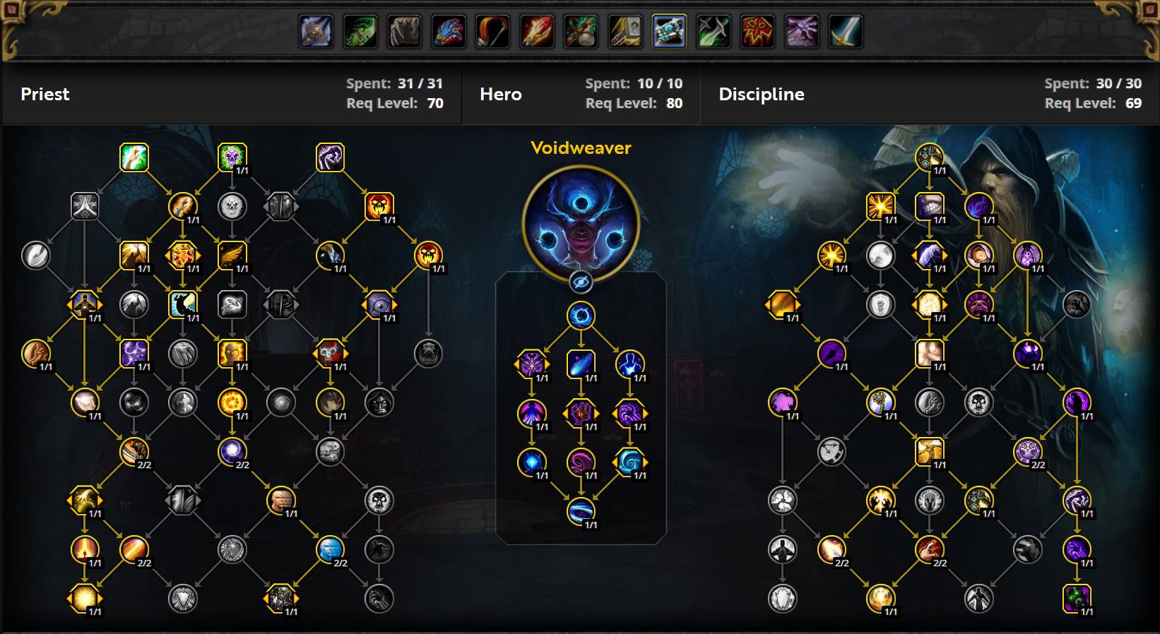 Discipline Priest Mythic+ Build
