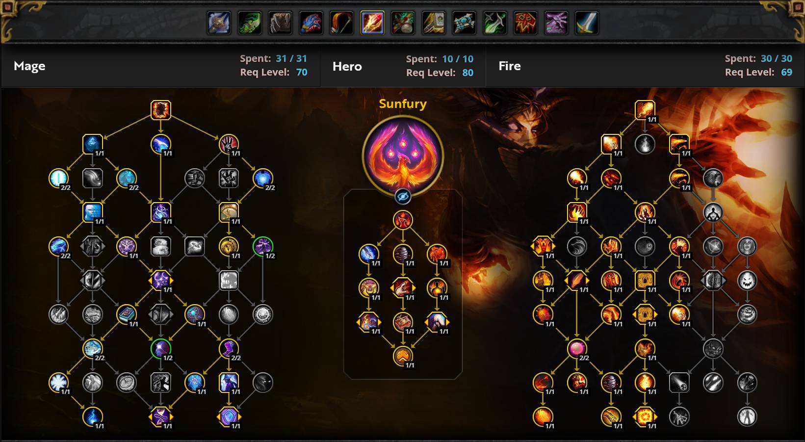 Fire Mage Single-Target Build