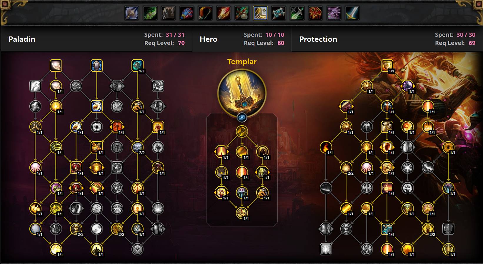 Protection Paladin Single-Target Talents