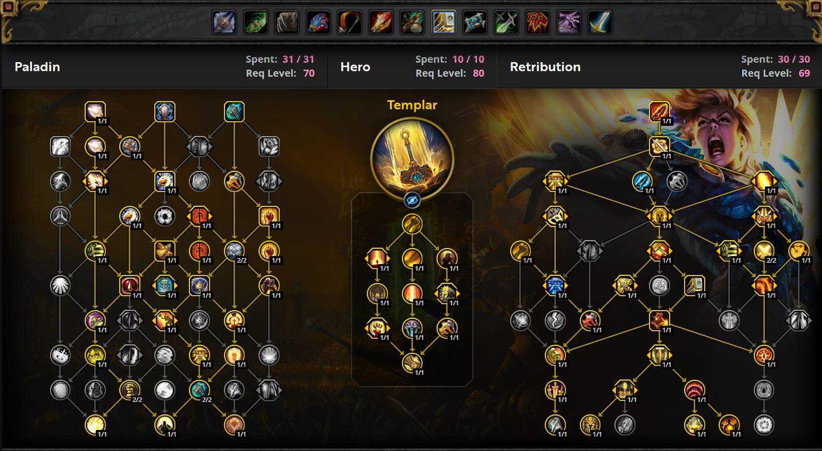 Retribution Paladin Melee Build