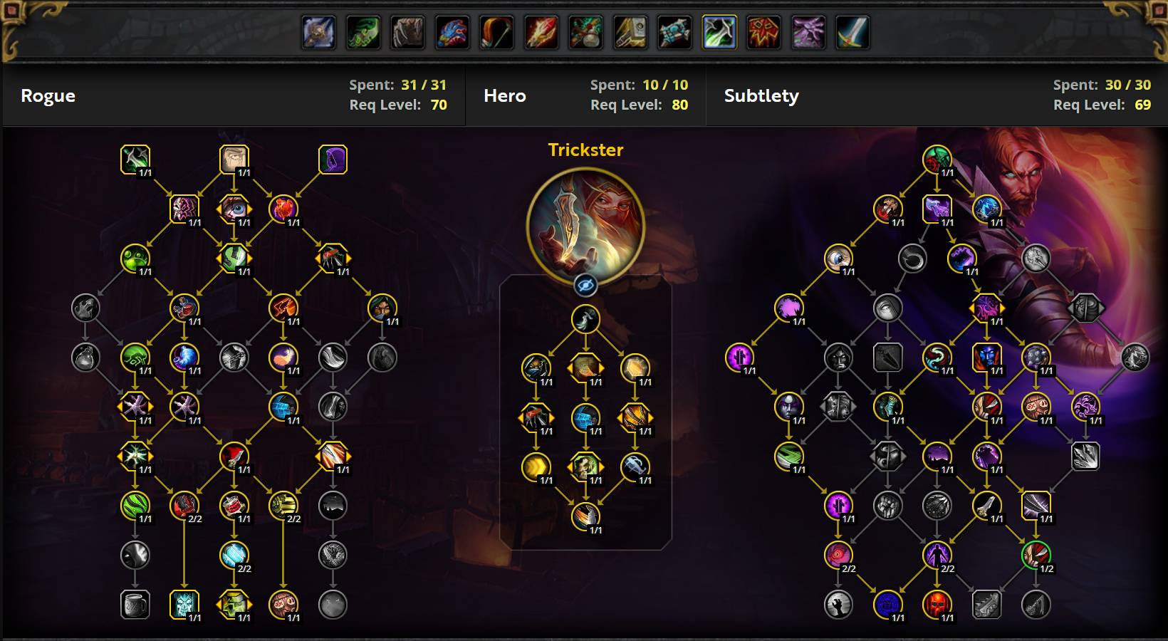 Subtlety Rogue Raid Build