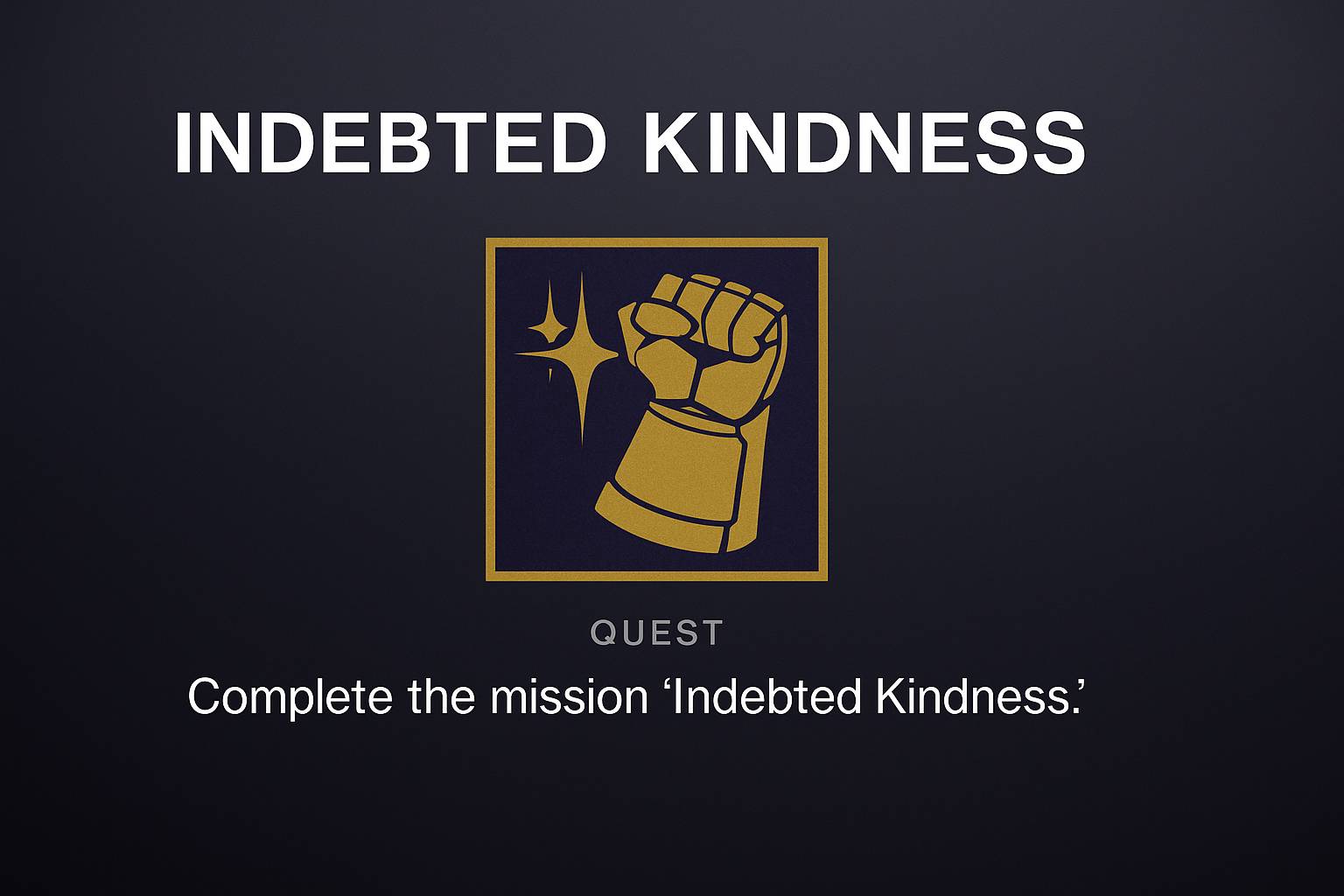 indebted kindness