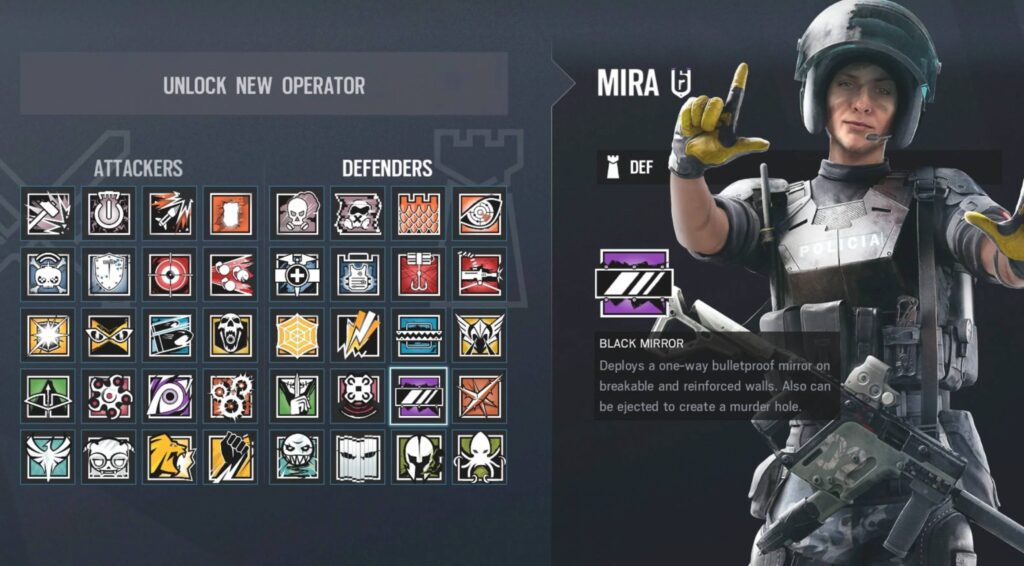 Rainbow 6 Siege best operators