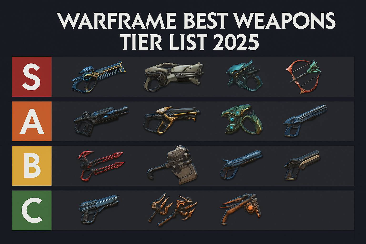 warframe weapon tier list