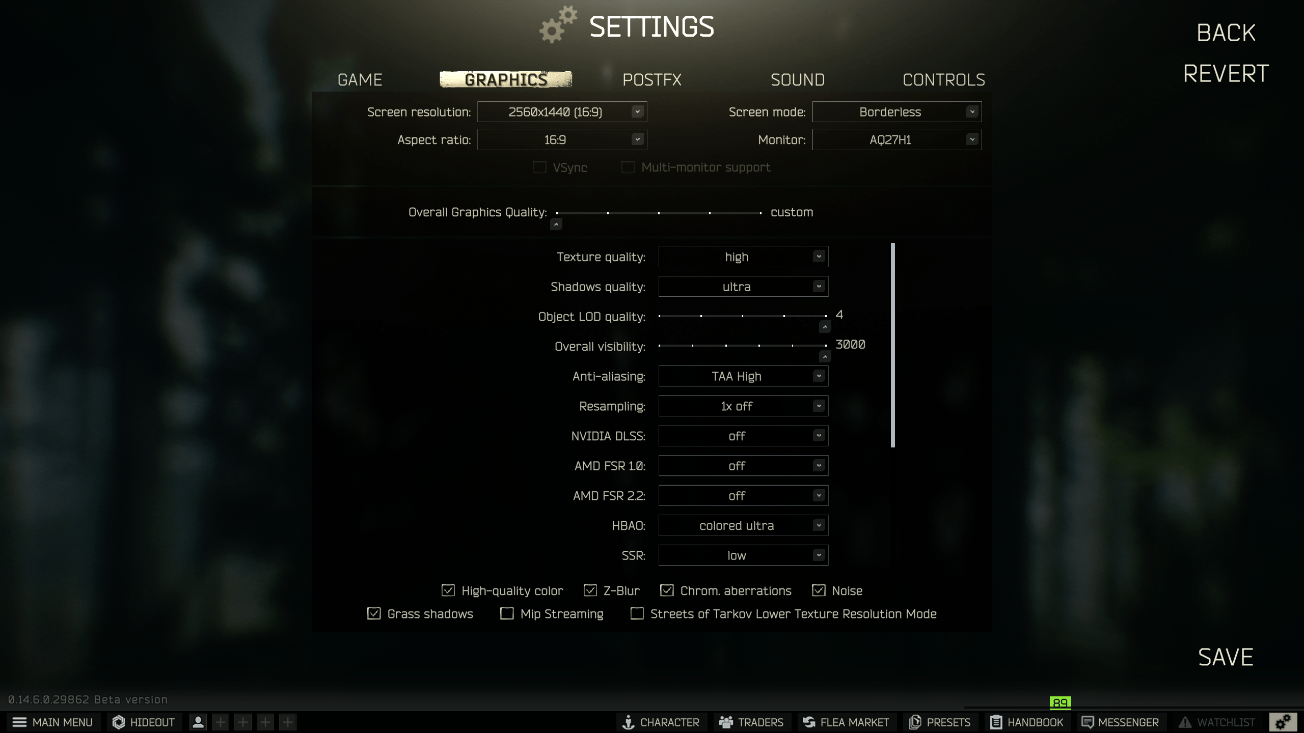 best tarkov settings 2026