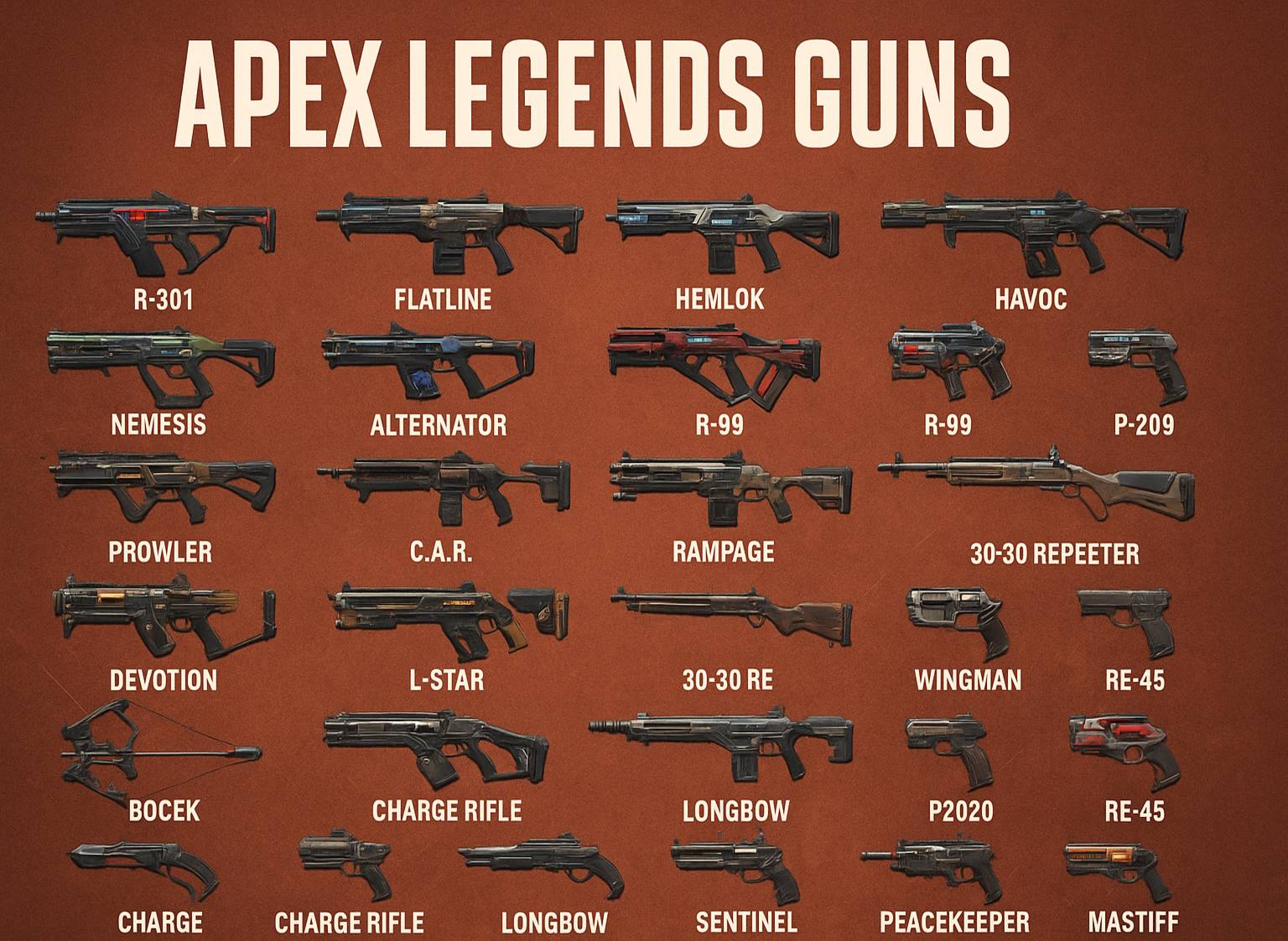 Best Apex Legends Guns Tier List - Season 25
