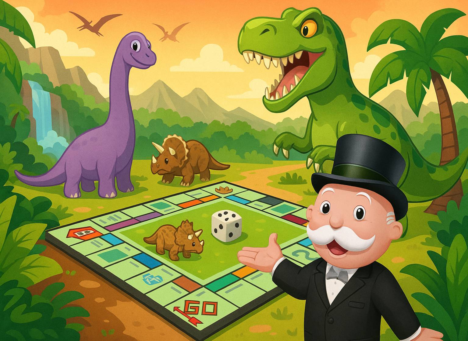jurassic journey monopoly go