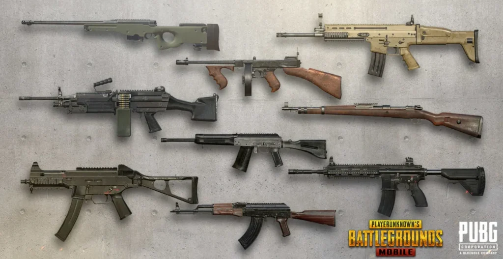 best guns PUBG