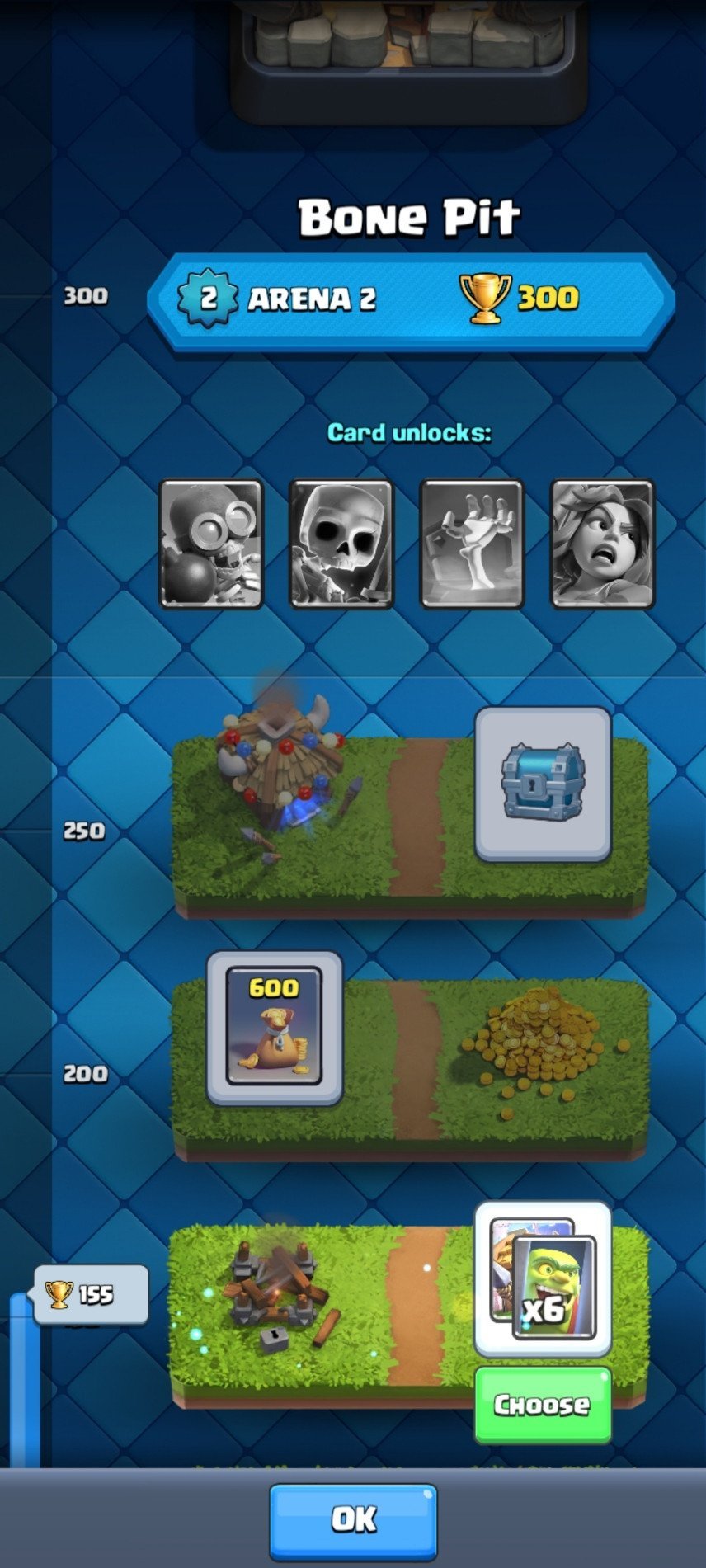 clash royale arenas