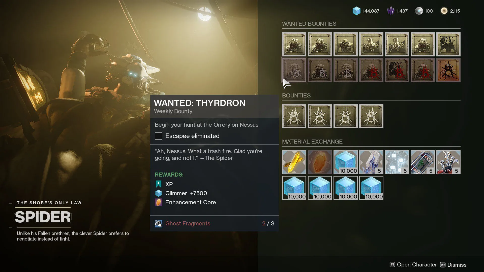 enhancement core destiny 2