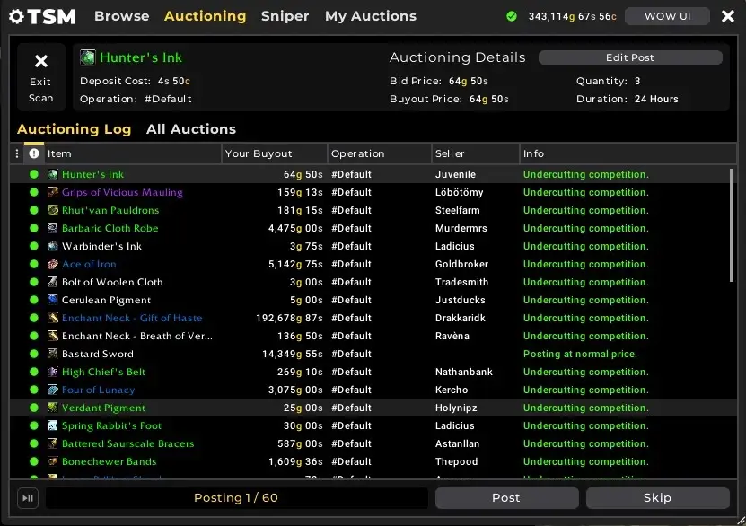 wow mop classic wow ah market