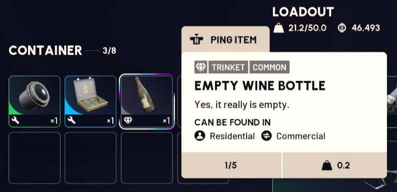 empty wine bottles arc raiders