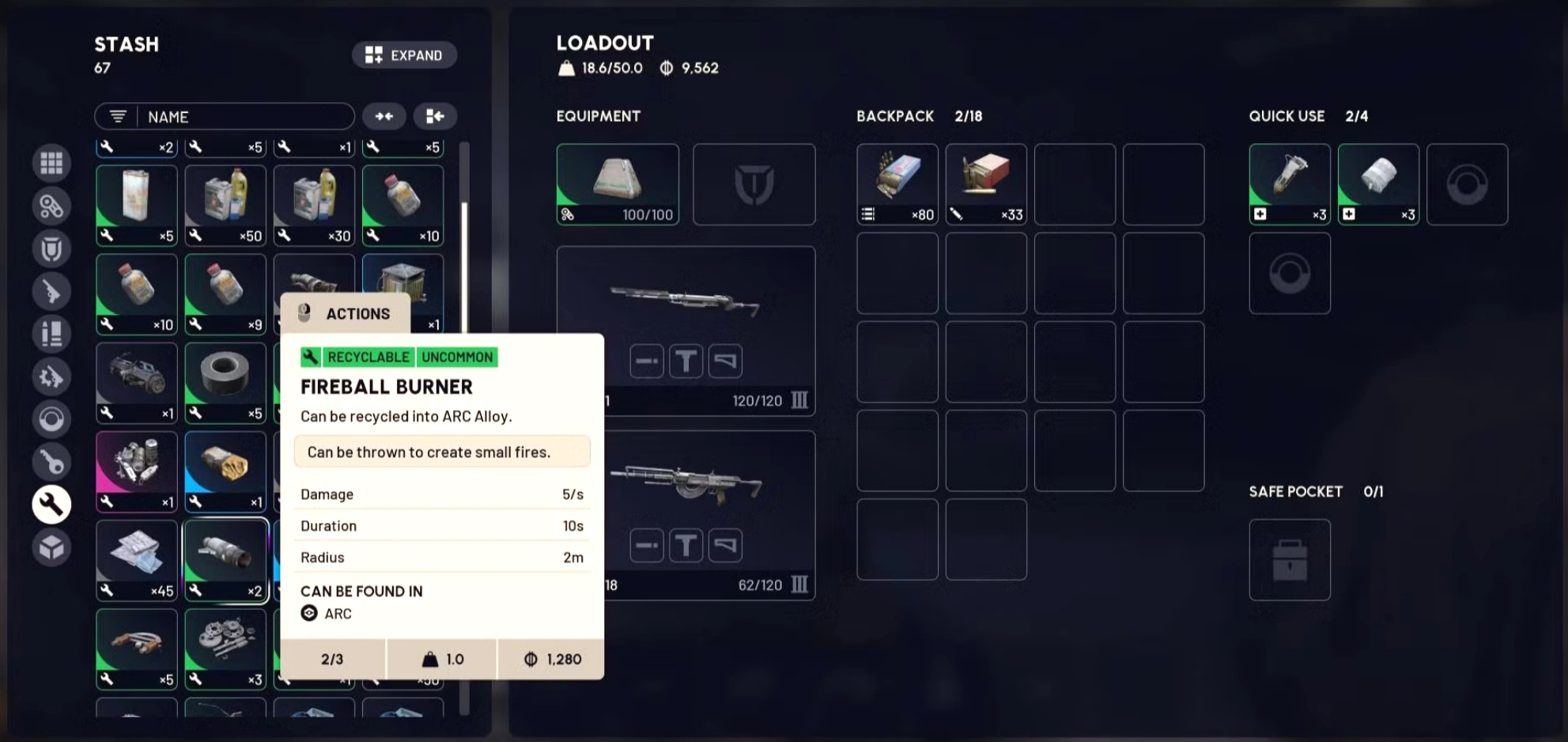 arc raiders fireball