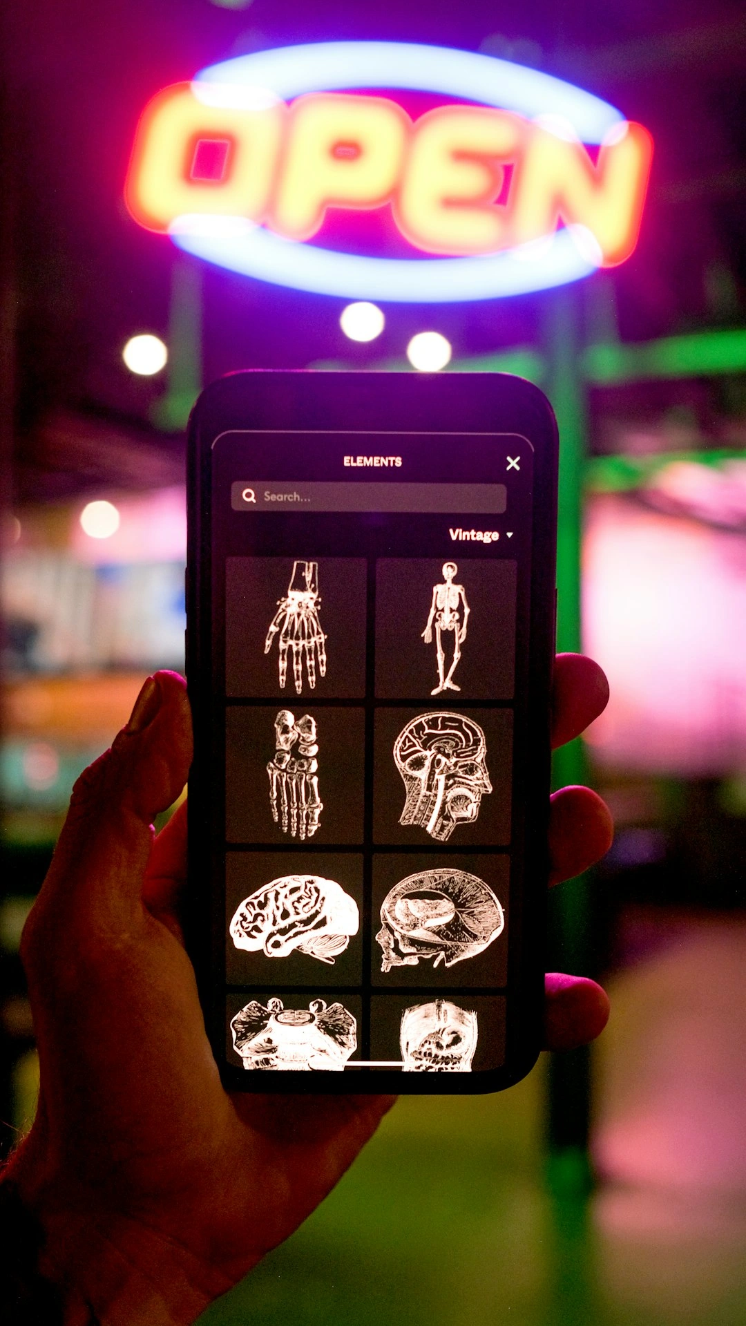 Smartphone displaying free mobile games