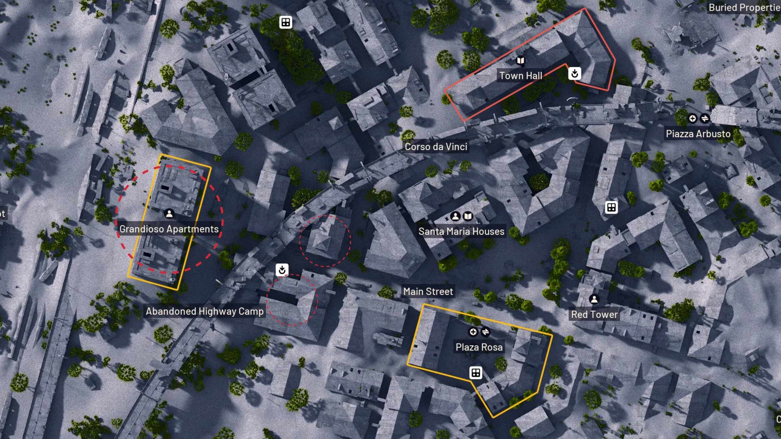 buried key locations