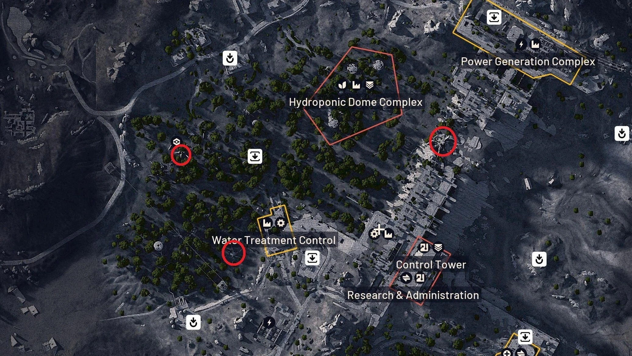 Baron Husk locations on Dam Battlegrounds in Arc Raiders Dormant Barons quest