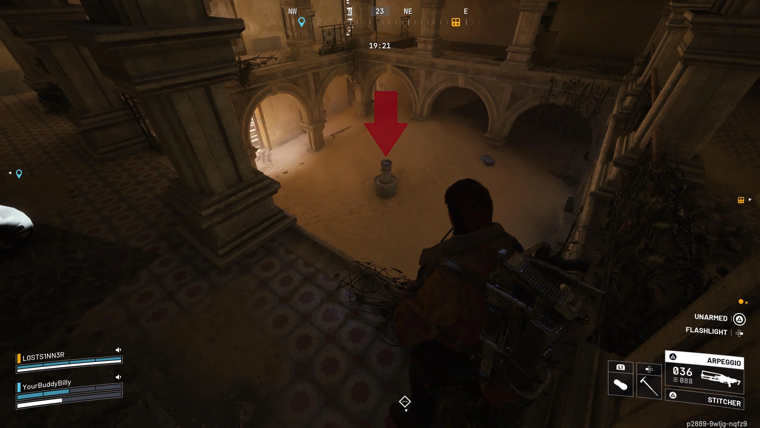 Dead drop location inside Santa Maria Houses for Digging Up Dirt in Arc Raiders