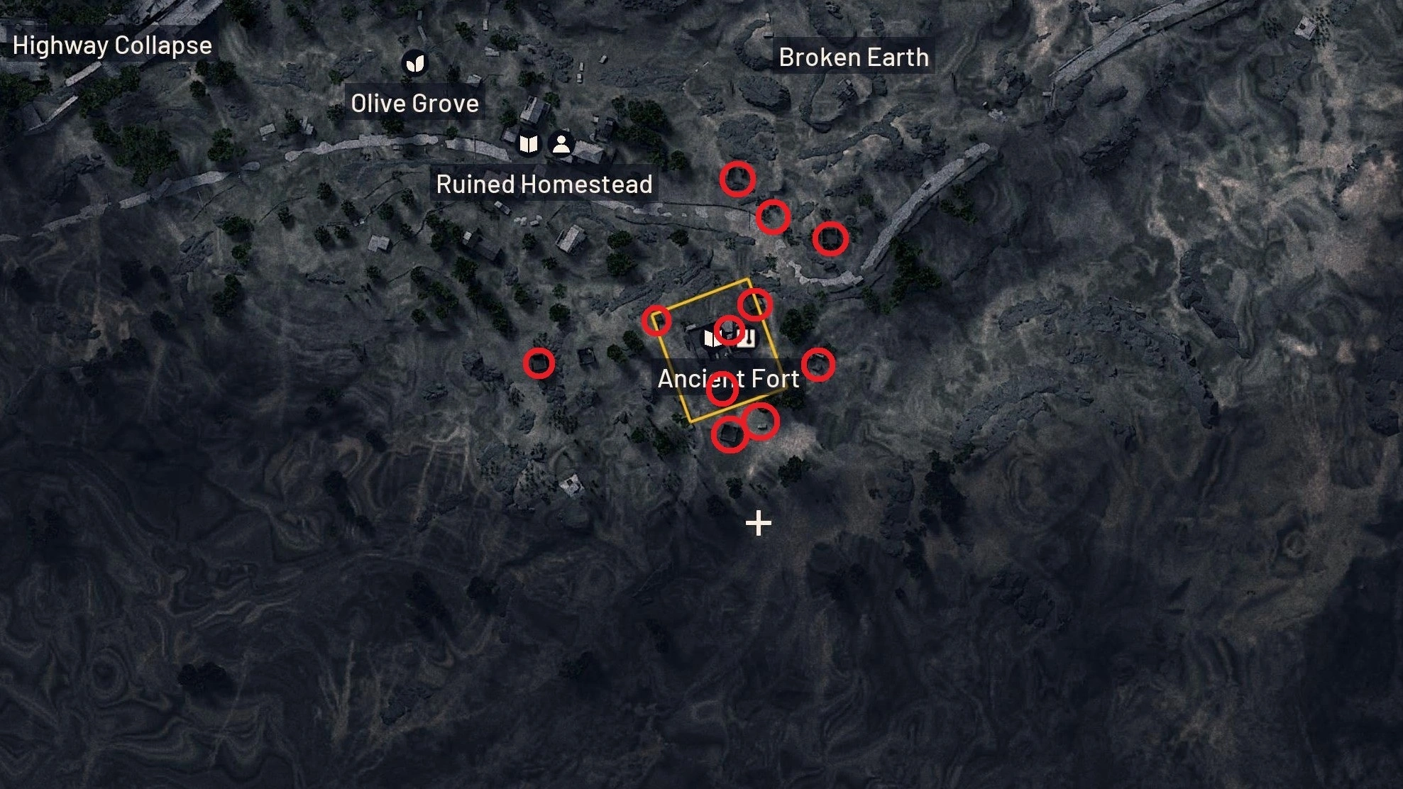 ancient fort battery locations