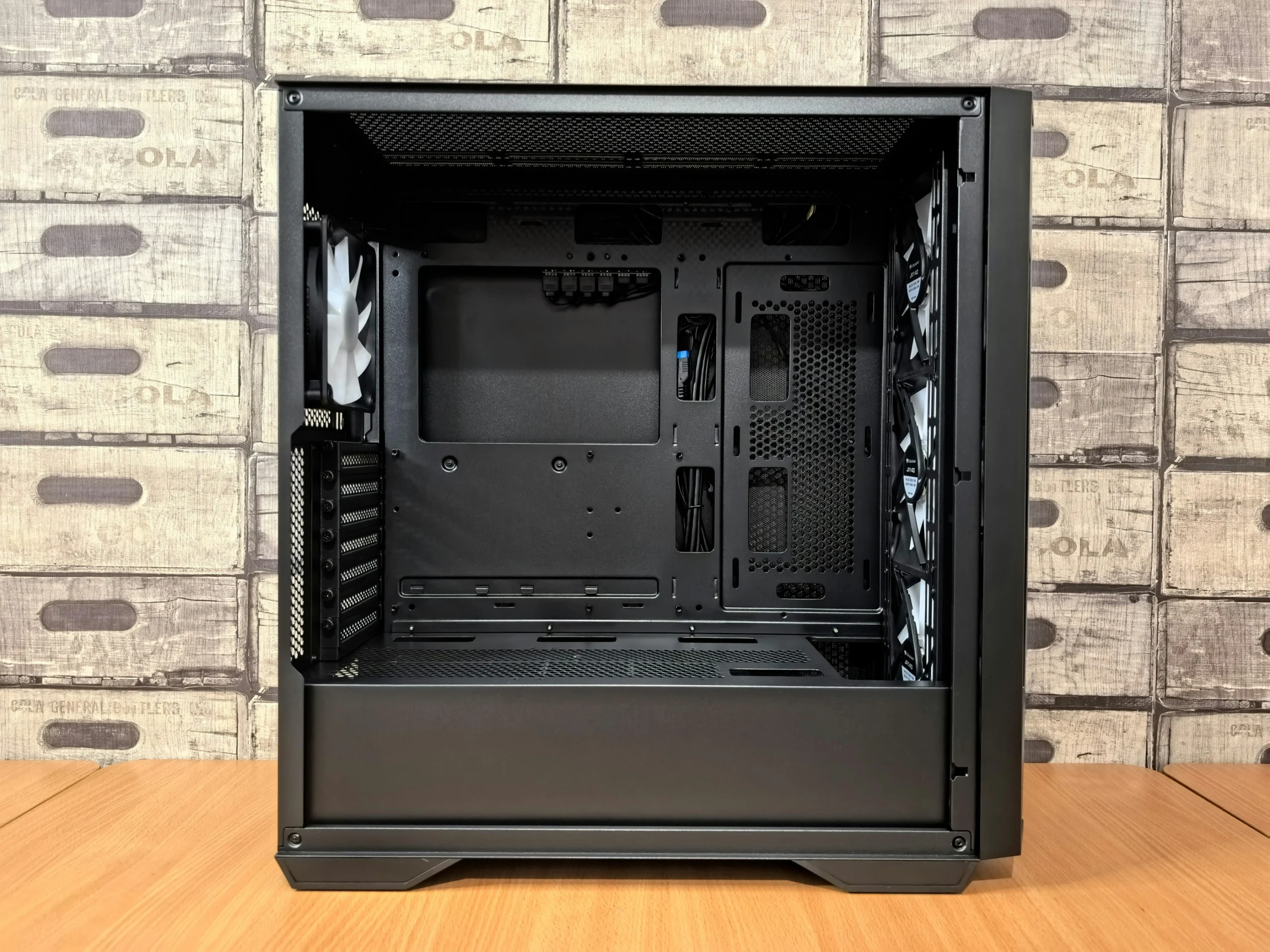 A clean and well-maintained PC with open vents